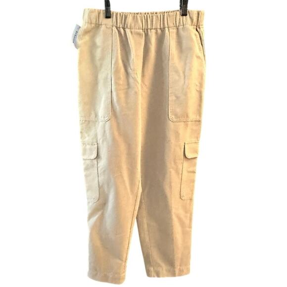 Babaton Pants - NWT Aritzia Babaton The Group Titan Olive Beige Cotton Silk Cargo Pants Size 10